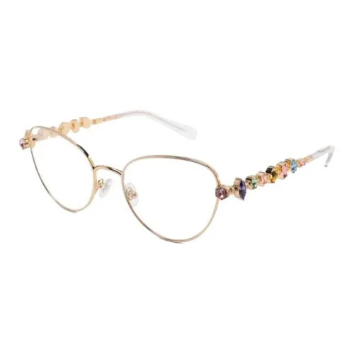 Swarovski Металл Нерегулярная форма Оправы для очков Женские Золото