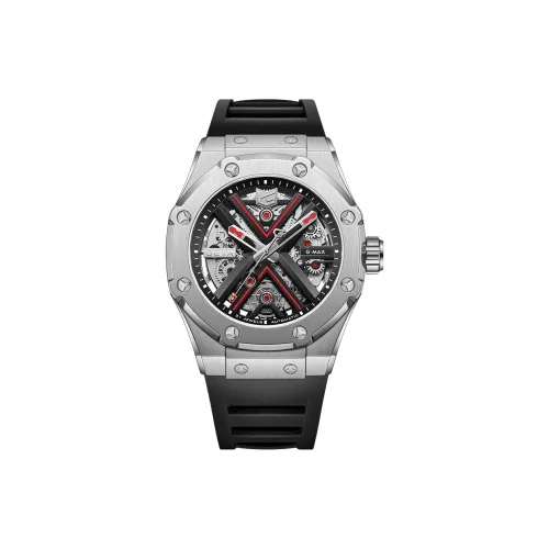 GEYA Автоматический механический механизм Мужские часы Engine Collection 52,6мм*13,5мм*42,5мм Скелет