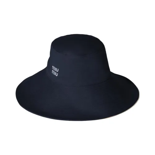 MIU MIU Cotton Bucket Hats Женские Черный