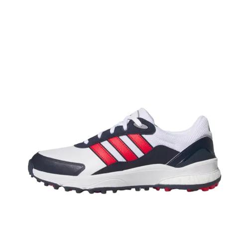 Adidas SW5540 Противоскользящая Устойчивая к истиранию Низкий Топ Обувь для гольфа Мужская Белый Синий