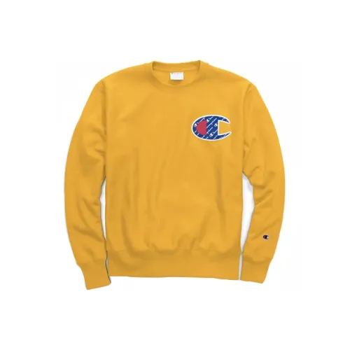 Champion Свитшот Американская версия Унисекс Золотой