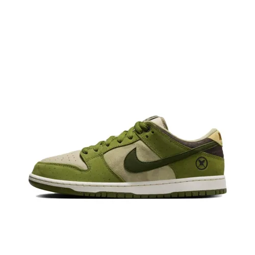 Юто Хоригоме x Nike Dunk SB Покрытие Амортизация Низкие Кроссовки для скейтбординга Мужские Зеленые Белые