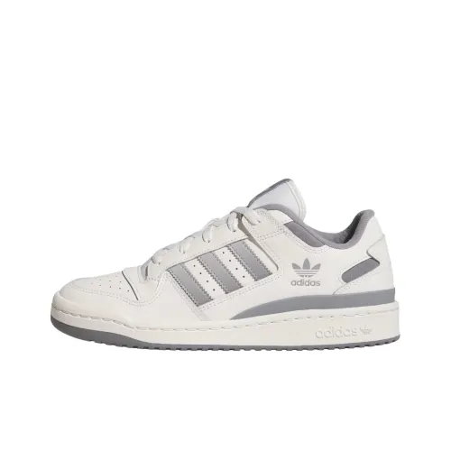 Adidas Originals FORUM Устойчивые к истиранию низкие скейтбордические кроссовки Мужские Серый Белый