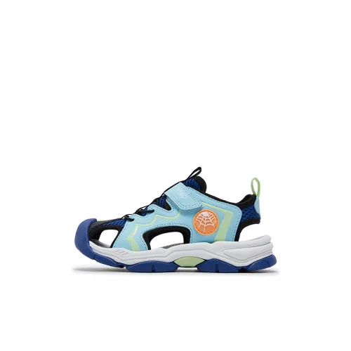 XTEP Slip-resistant и дышащий низкий топ детские сандалии перистый синий космический синий для детей 3-7 лет