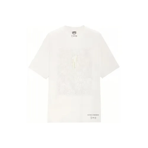 UNIQLO x Takashi Murakami Коллаборация T-рубашка унисекс белого цвета