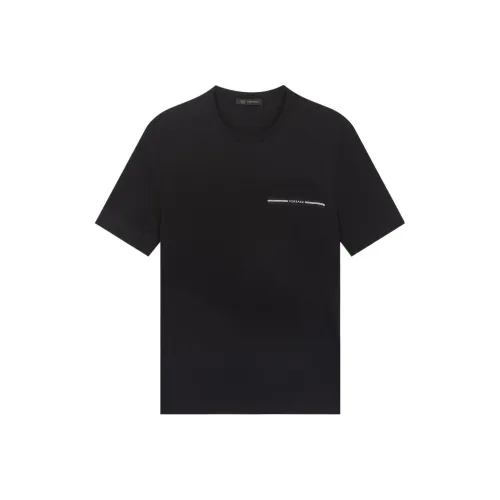 VERSACE Мужские черные T-рубашки