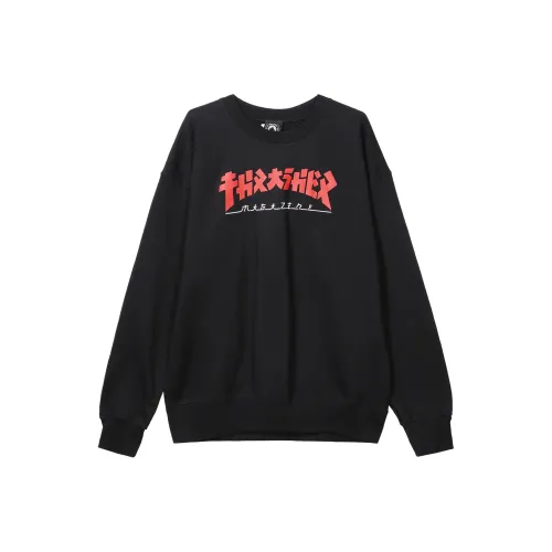 Thrasher Свитшот Американская версия Унисекс Черный