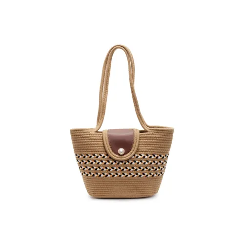 HCXK Rope Braiding Сумка через плечо Стандартная Женская Хаки Черный Белый