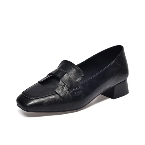 Devanro Лоферы Черные Женские