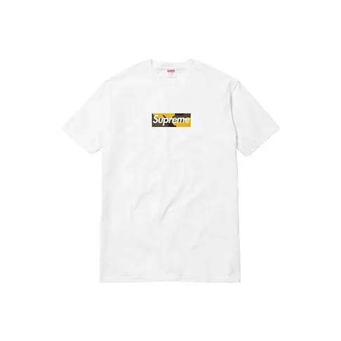 Supreme FW17 Brooklyn BOX LOGO Tee T-Shirt Рубашка Унисекс Белый