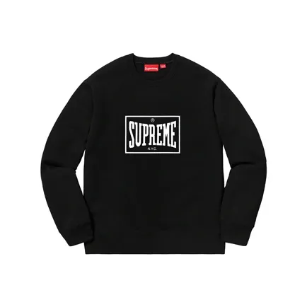 Supreme SS19 Толстовка Унисекс Черный