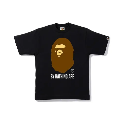 A BATHING APE Голова Series T Рубашка Унисекс Черный