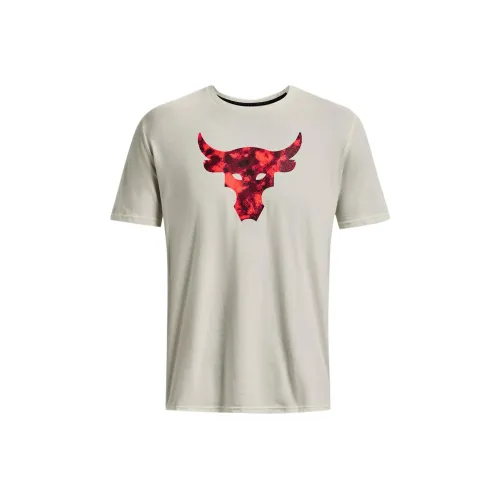 Under Armour Project Rock Айвори Белый Мужская Футболка