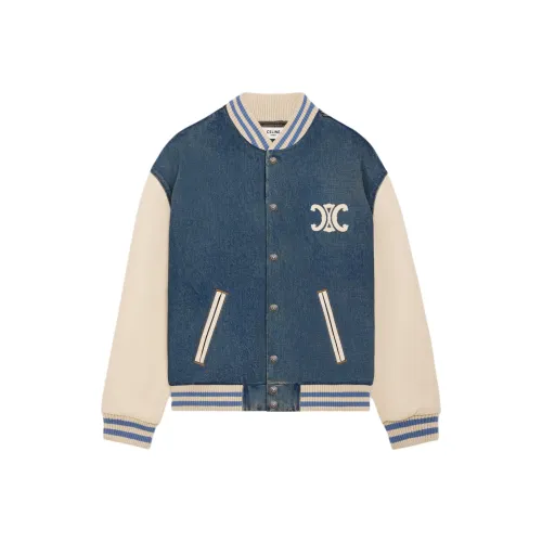 CELINE Хлопковый пуховик Мужской Синий