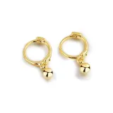 Серьги-кольца "Морская раковина Шепот" Золото (10 мм)