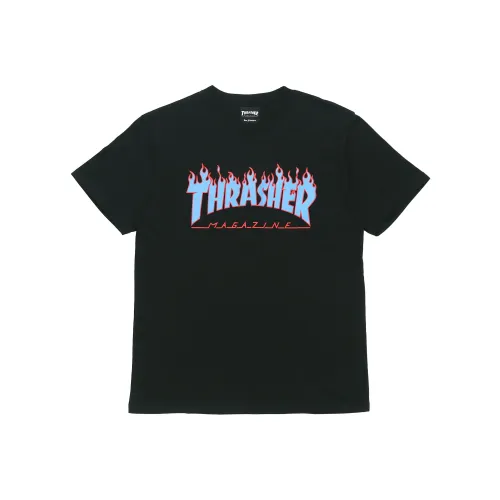 Thrasher T-Shirt Японская версия Унисекс Черный
