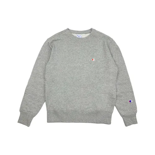 Champion Свитшот Японская версия Unisex Light Серый