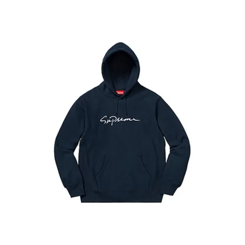 Supreme FW18 Свитшот Унисекс Морской Синий