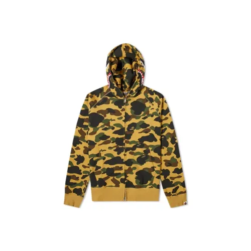 A BATHING APE Свитшот Унисекс Камуфляж Желтый