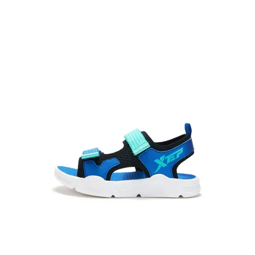 XTEP Детские сандалии Low Top Черный Новый Металл Синий Kids