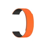 Оранжевый Черный/Облако Древесный Зернистый Магнитный Силиконовый Ремешок