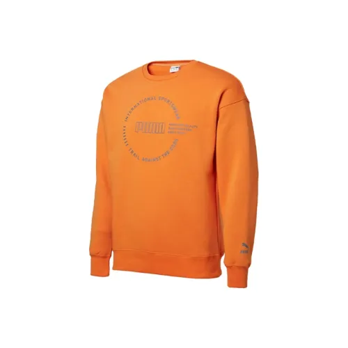 PUMA Orange Men's Hoodies