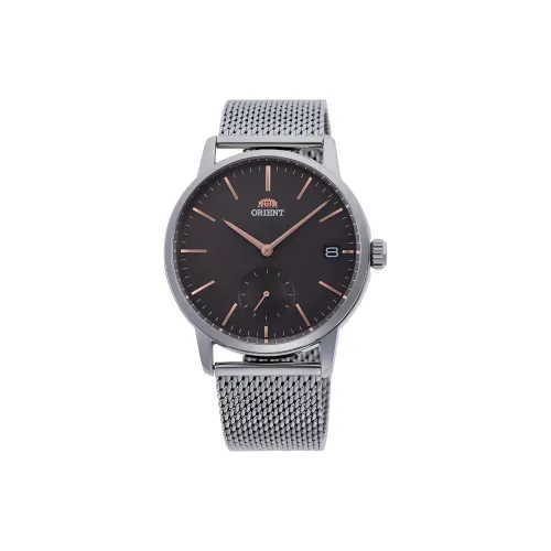 ORIENT Кварцевый механизм нержавеющая сталь ремешок часы 39 мм мужские черный циферблат