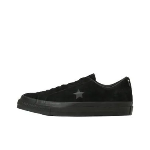 Конверс ONE STAR Slip-resistant Abrasion-resistant Low-top Скейтборд Кроссовки Unisex Черный
