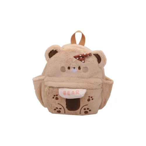 BUBM Плюшевый рюкзак стандартный унисекс хаки