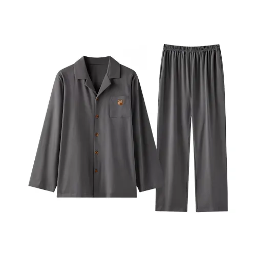 ZAO FU NIAO Пижамный комплект Мужской Дымчатый серый