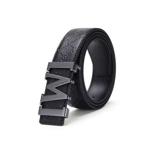 SEPTWOLVES Коровья кожа Автоматическая застежка Ремень Мужской Ширина 3,4CM