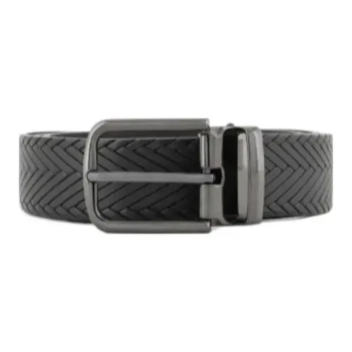 EMPORIO ARMANI Ремни из коровьей кожи Мужской Черный 3,5CM