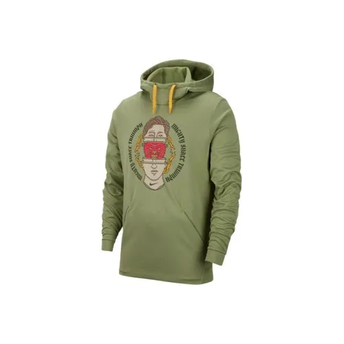 Nike Толстовка Мужская Масляный Зеленый