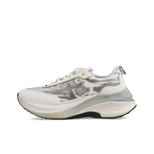 PREMIATA Легкий визуально увеличивает рост Низкий топ Повседневная обувь Женская Серый Бежевый