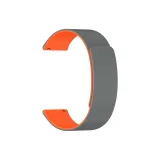 Gray Orange/Облако Древесный Зернистый Магнитный Силиконовый Ремешок