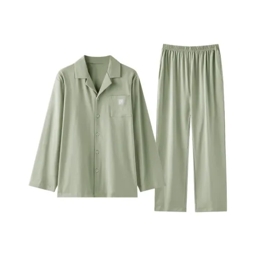 ZAO FU NIAO Пижамный комплект Мужской Оливково-зеленый