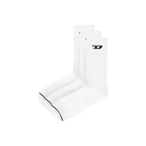 DIESEL High Socks Men's 3 Pack White DIESEL Высокие носки Мужские 3 упаковки Белый