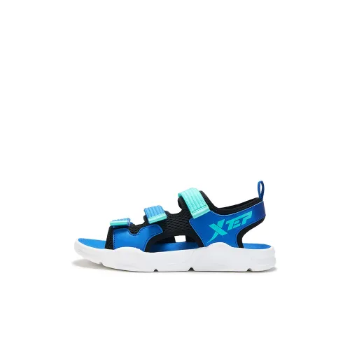 XTEP Детские сандалии Low Top Черный Новый Металл Синий Kids