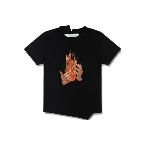 Off Белый SS19 T-Рубашка Мужская Черная