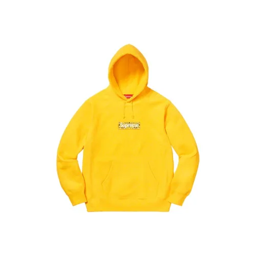 Supreme FW19 Неделя 16 Бандана BOX LOGO Худи Свитшот Унисекс Желтый