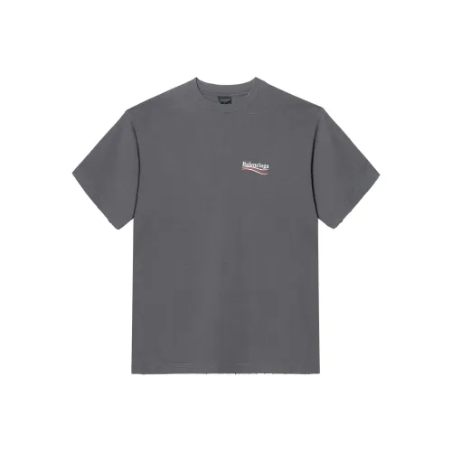 Balenciaga Political Campaign T-Shirt Loose Fit Men's Gray