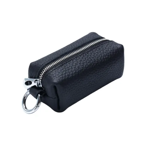OUZIHUANG Лицевая коровья кожа Key Pouch Стандартный Унисекс Черный Красный Розовый Красный Морской Синий Светло-Розовый Светло-Желтый Яшма