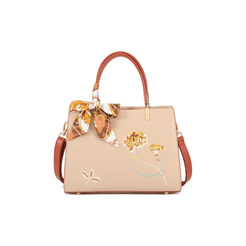 PAYOT Микрофибра Синтетическая Кожа Сумка через плечо Сумка на одно плечо Обычная Женский Абрикос