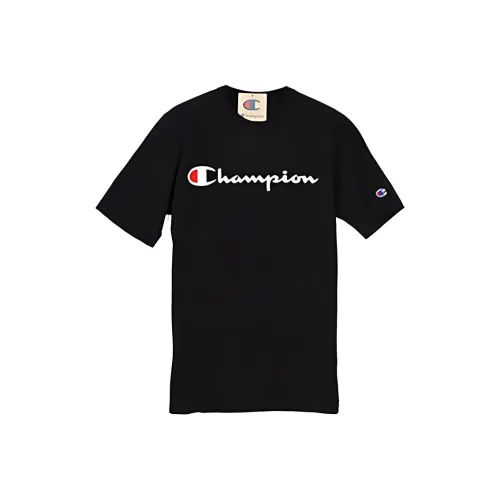 Champion T-Shirt Unisex Black US Version Чемпион T-Shirt Унисекс Черный Версия для США