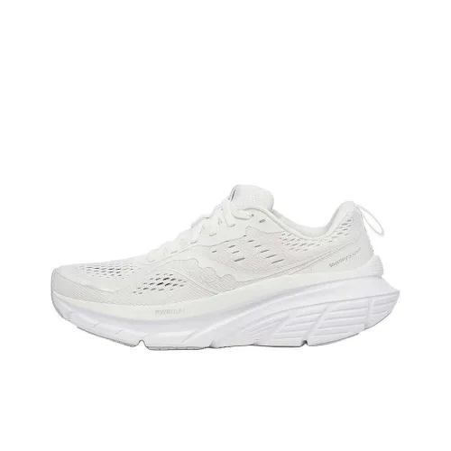 Saucony Guide 18 Slip-resistant Abrasion-resistant Низкий топ Беговые кроссовки Женские Белые