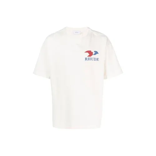RHUDE Белая Мужская T-Рубашка