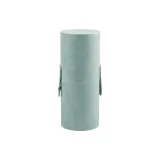 Пыльно-голубой кейс для кистей для макияжа с застежкой