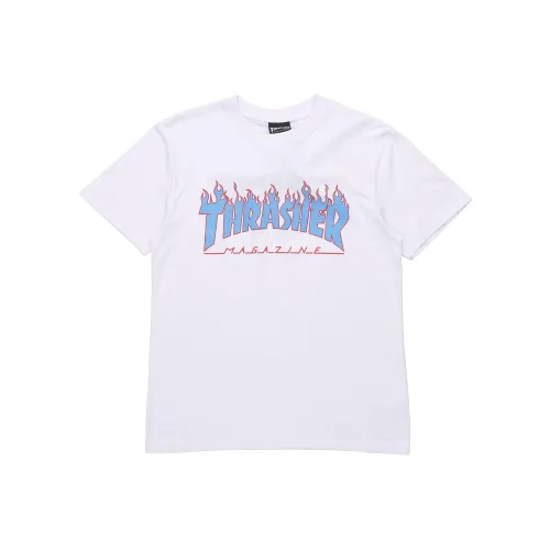 Thrasher T-Shirt Японская версия Унисекс Белый