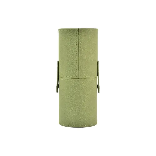 FOYULE Кисть для макияжа Хранение Ведрообразный Beauty Tool Ведрообразный С откидной крышкой Пылеустойчивый ПУ (полиуретан) Материал с Замком