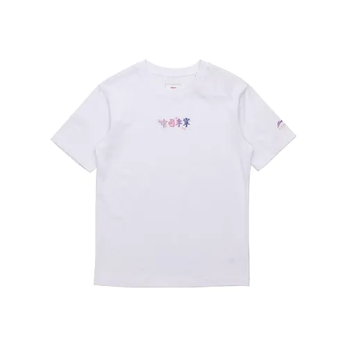 LiNing Белый Мужской T-Рубашки